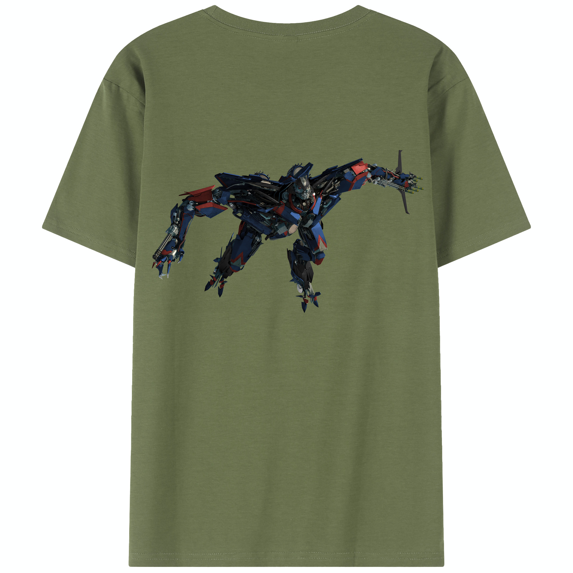 （画像用） Transformers トランスフォーマー 綿100％半袖Tシャツ（背面プリント）